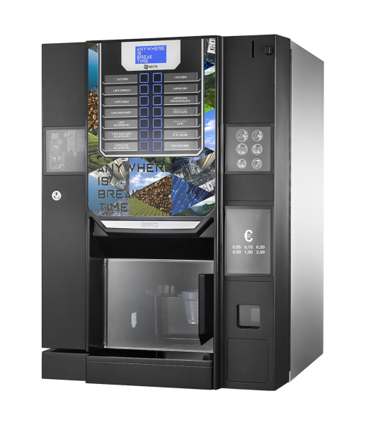 Distributeur J2C pour vos bureaux à Cabriès. Boissons chaudes/froides avec paiement Carte Bancaire et sans contact sécurisé. Qualité Lavazza